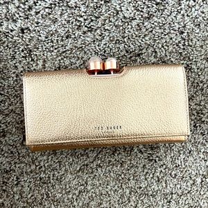 Gold Ted baker wallet